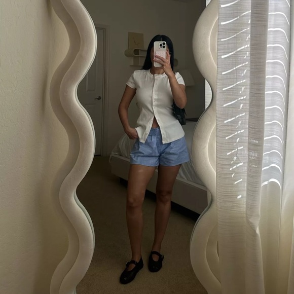 REFORMATION Raelynn White Knit Top - Picture 2 of 8